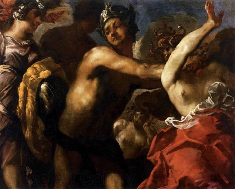 Maffei, Francesco Perseus Beheading Medusa Norge oil painting art